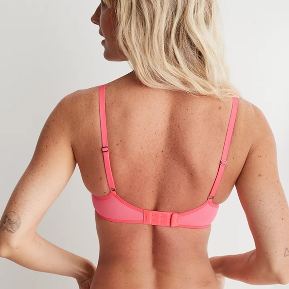 Aerie - SMOOTHEZ Full Coverage Unlined Bra - Hot Pink - 34C - Picture 3 of 3